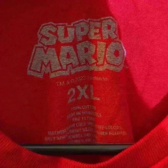 Super Mario T-shirt, red size 2XL - Picture 3 of 6